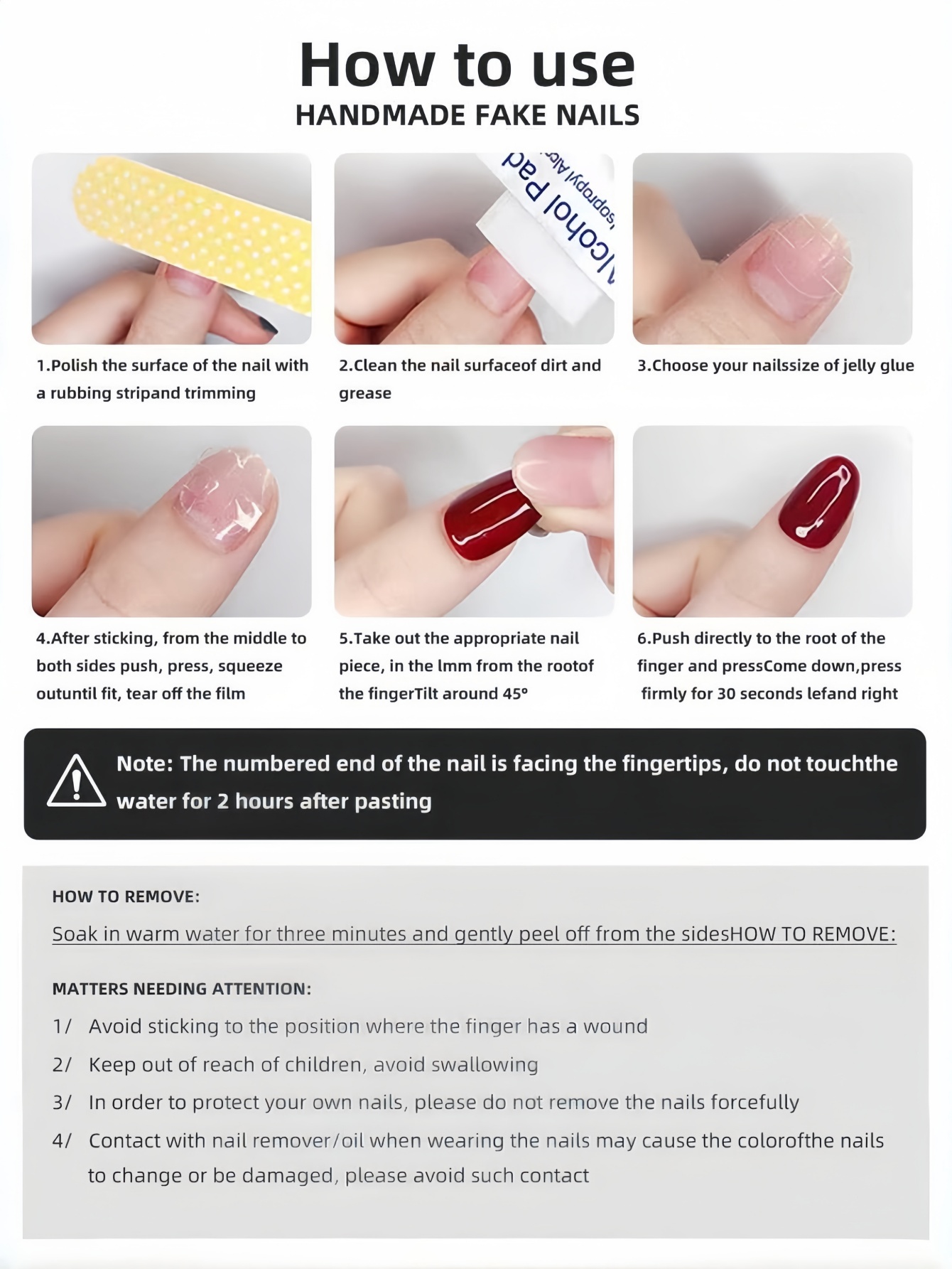 10 piezas de puntas de uñas po - Japanese Daily Lifestyle reseña y precio