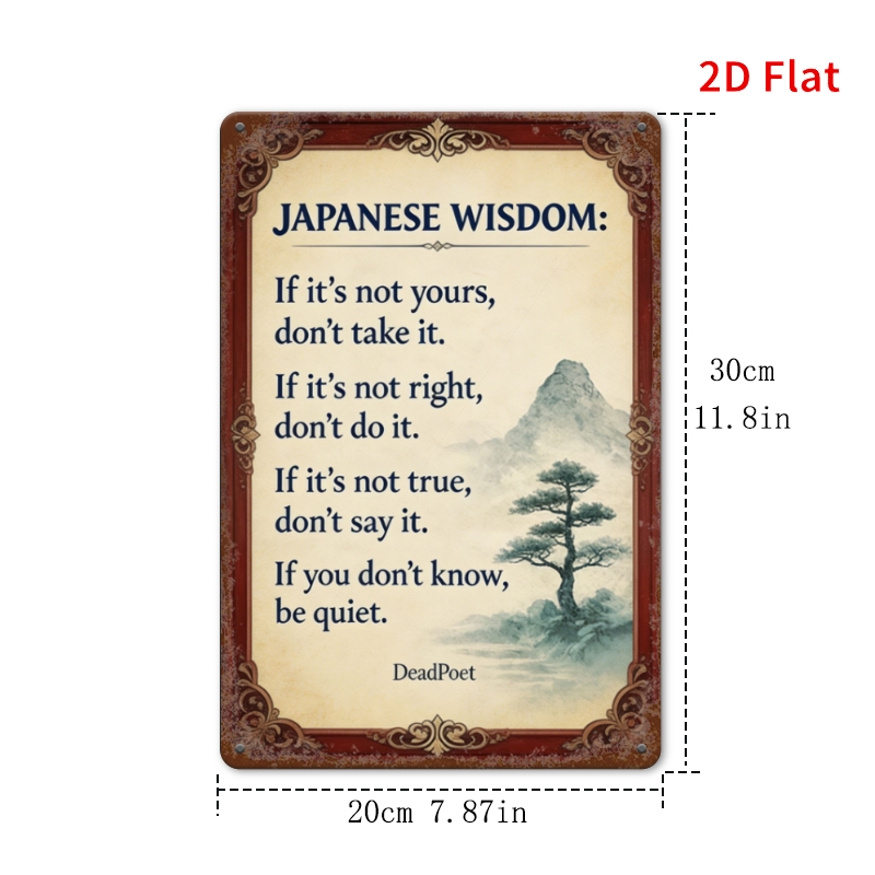 [2Dflat] 1 pieza: Decoración d - Japanese Lifestyle Philosophy reseña y precio